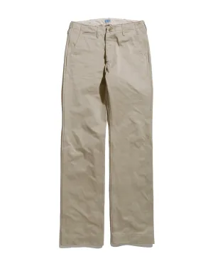 The Real Mccoy'S Mp19010 Blue Seal Chino Trousers Beige Tied Web Design