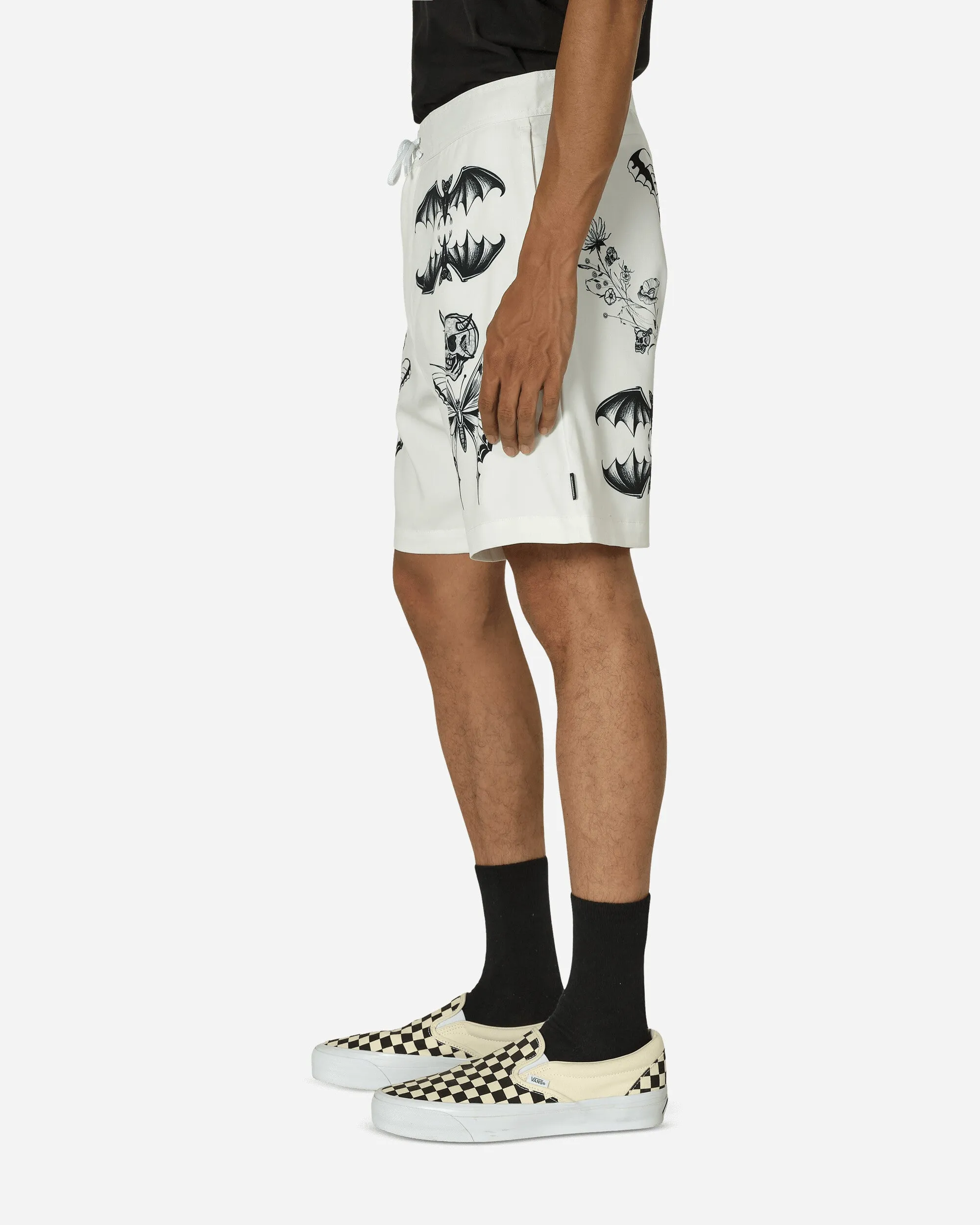 Printing Waist Dr. Woo Short Pants White