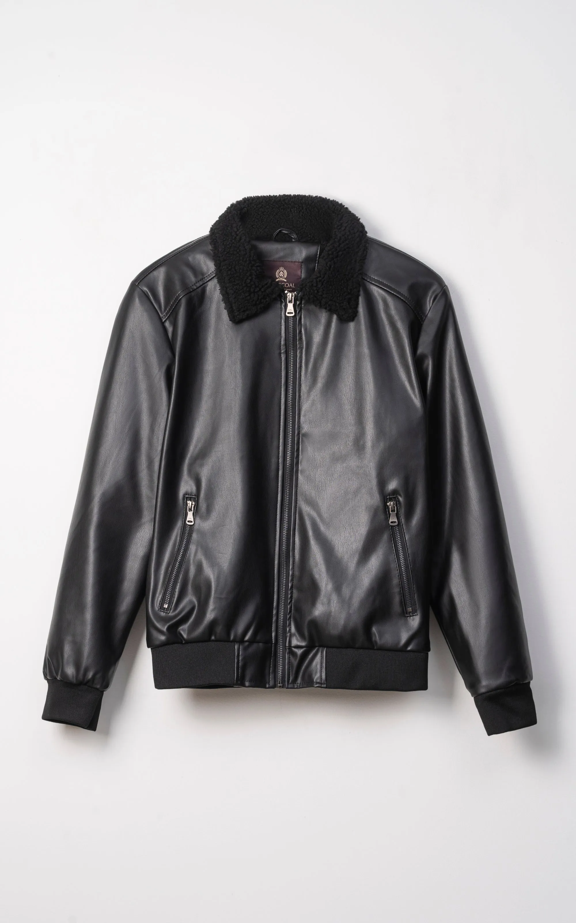 WellKnown Fur Collar Jacket Black