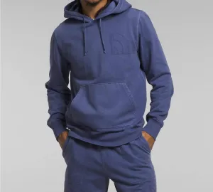 Pull à capuche teint en bleu grotte