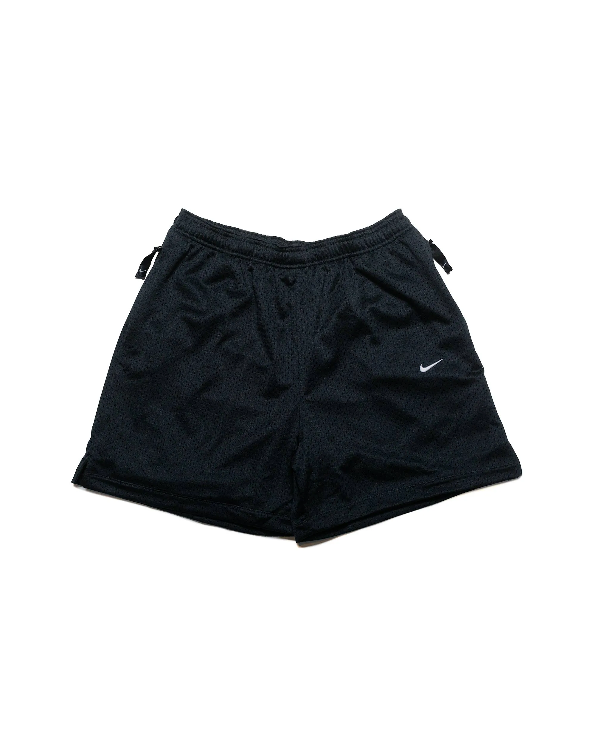 Nike Sportswear Swoosh Mesh Shorts Black Woven Texture Feature Comfortable Drawstrings