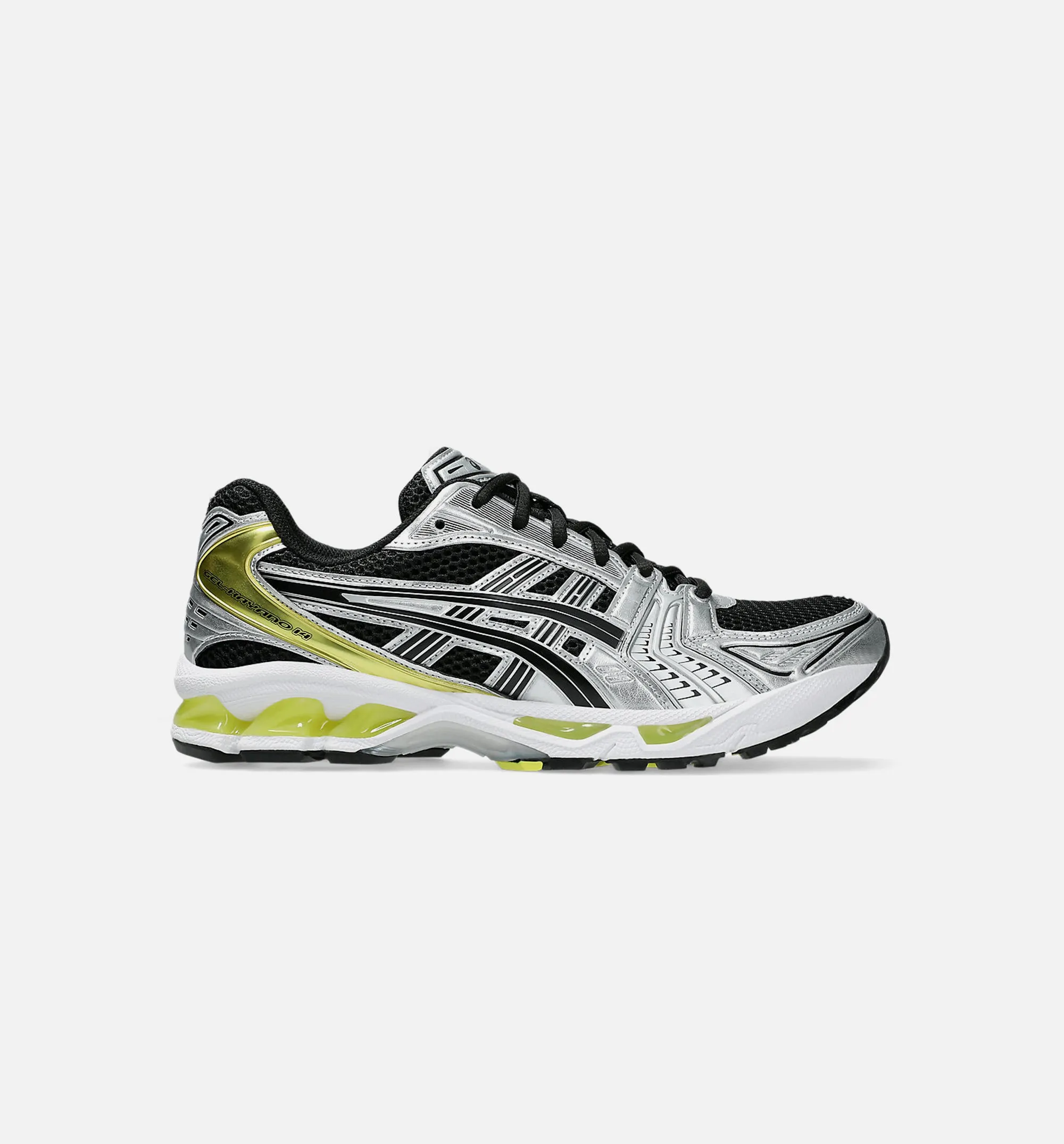 Gel Kayano 14 Mens Lifestyle Shoe - Black/Lemon/Silver Zip Up Speed