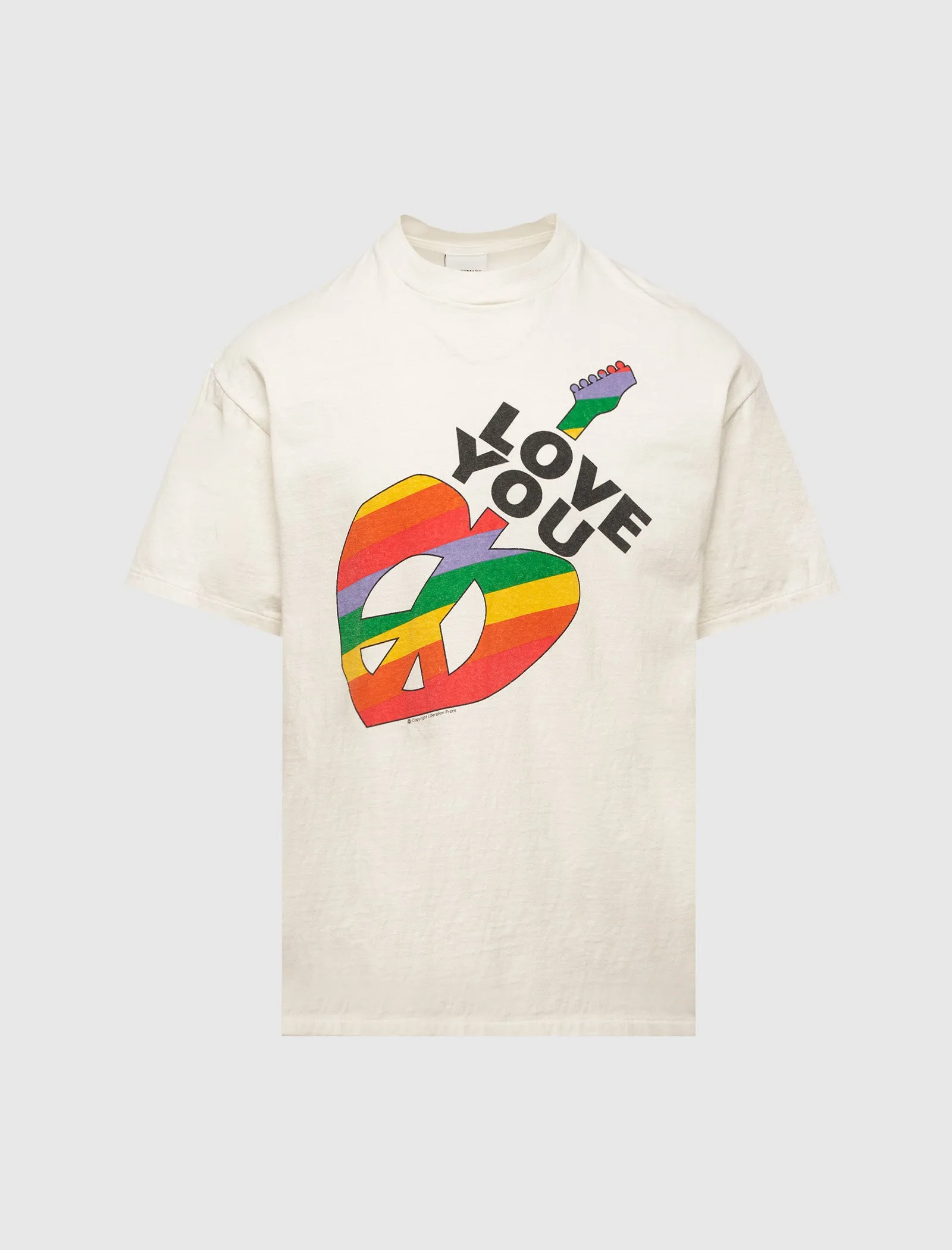 Drawstring Pocketing Lightweight Fabric Peace T-Shirt