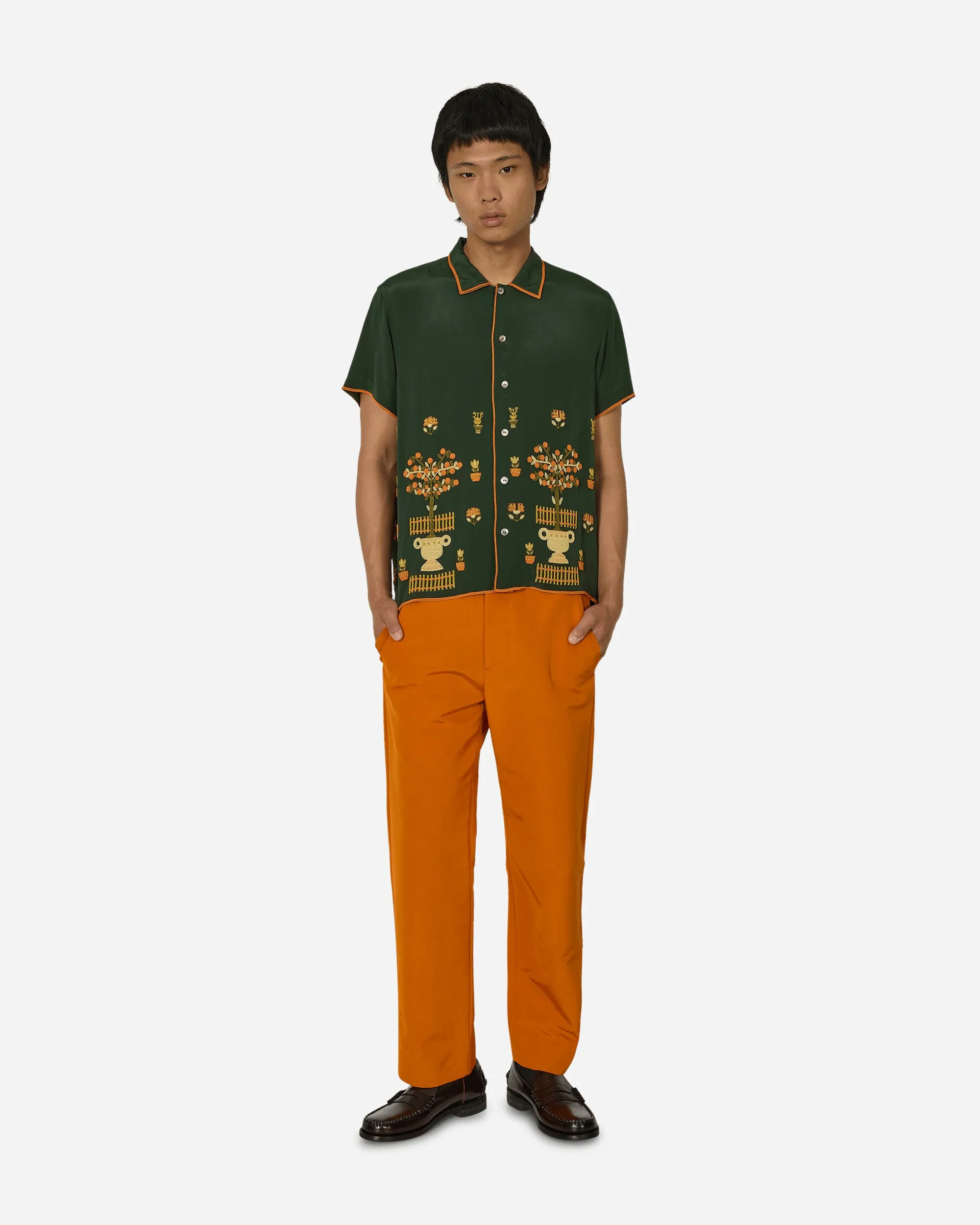 Ginger Faille Trousers Orange Prima Loft