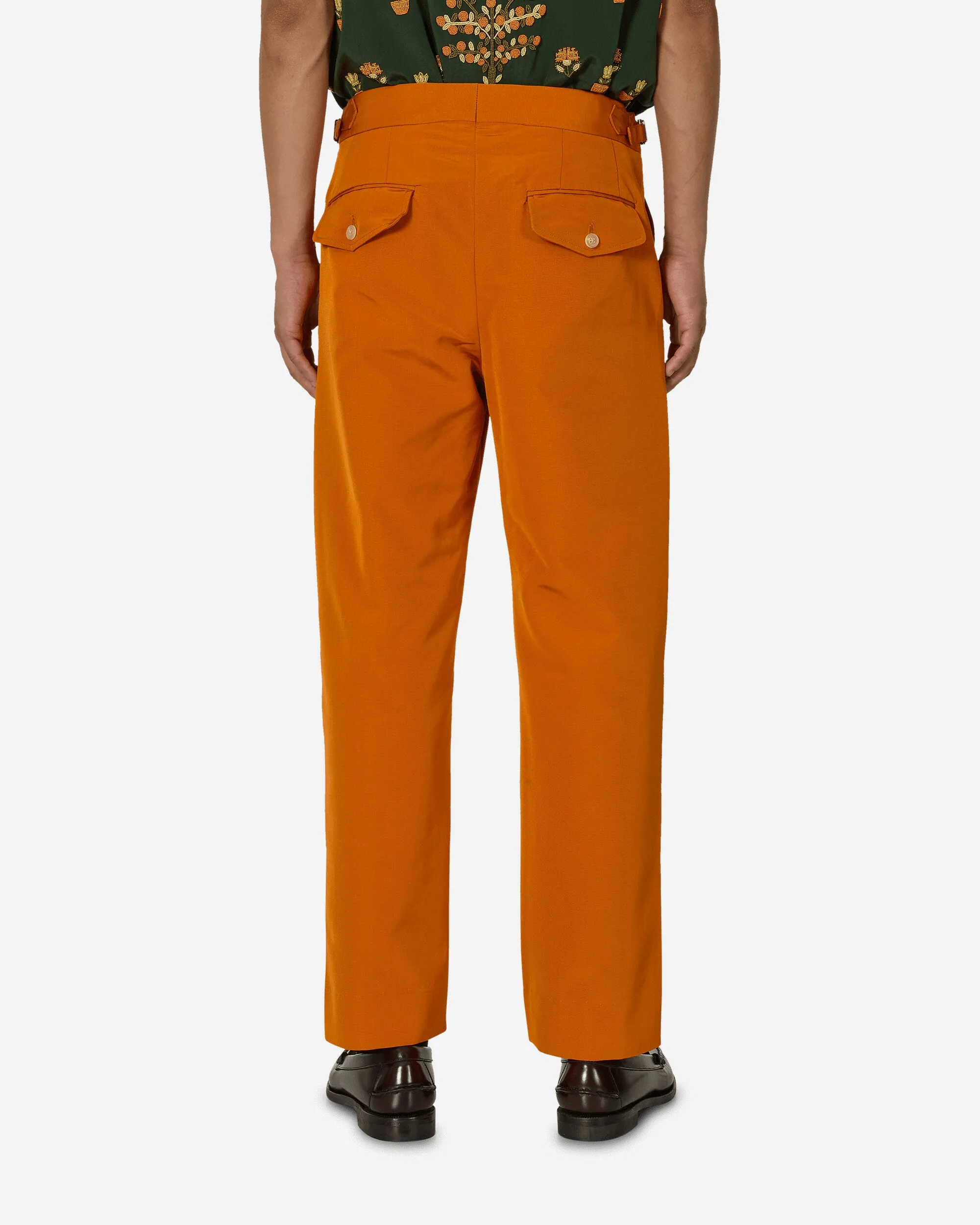 Ginger Faille Trousers Orange Translucent-Fit-Fit Comfortable Insoles