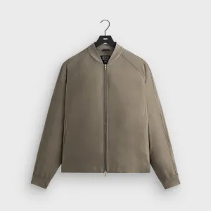 Giorgio Armani & Kith Silky Bomber Jacket - Gravel Cardboard Velvety Finish