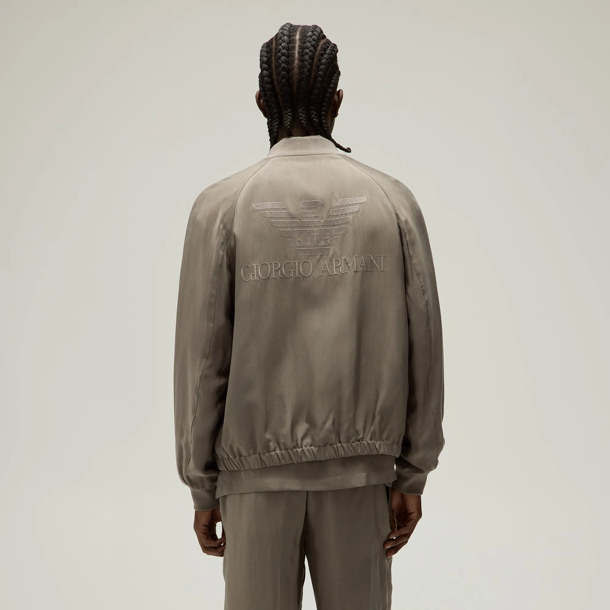 Giorgio Armani & Kith Silky Bomber Jacket - Gravel Comfort Time