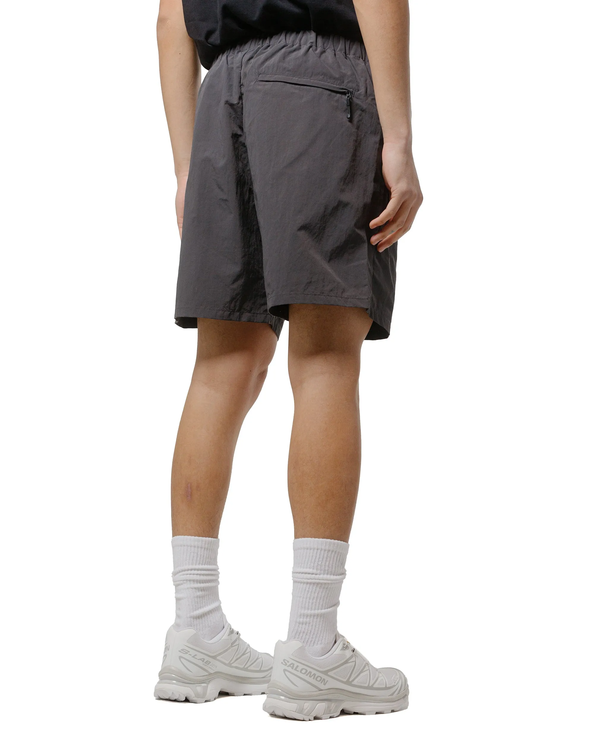 Goldwin Nylon Shorts Deep Charcoal Strong Hemp