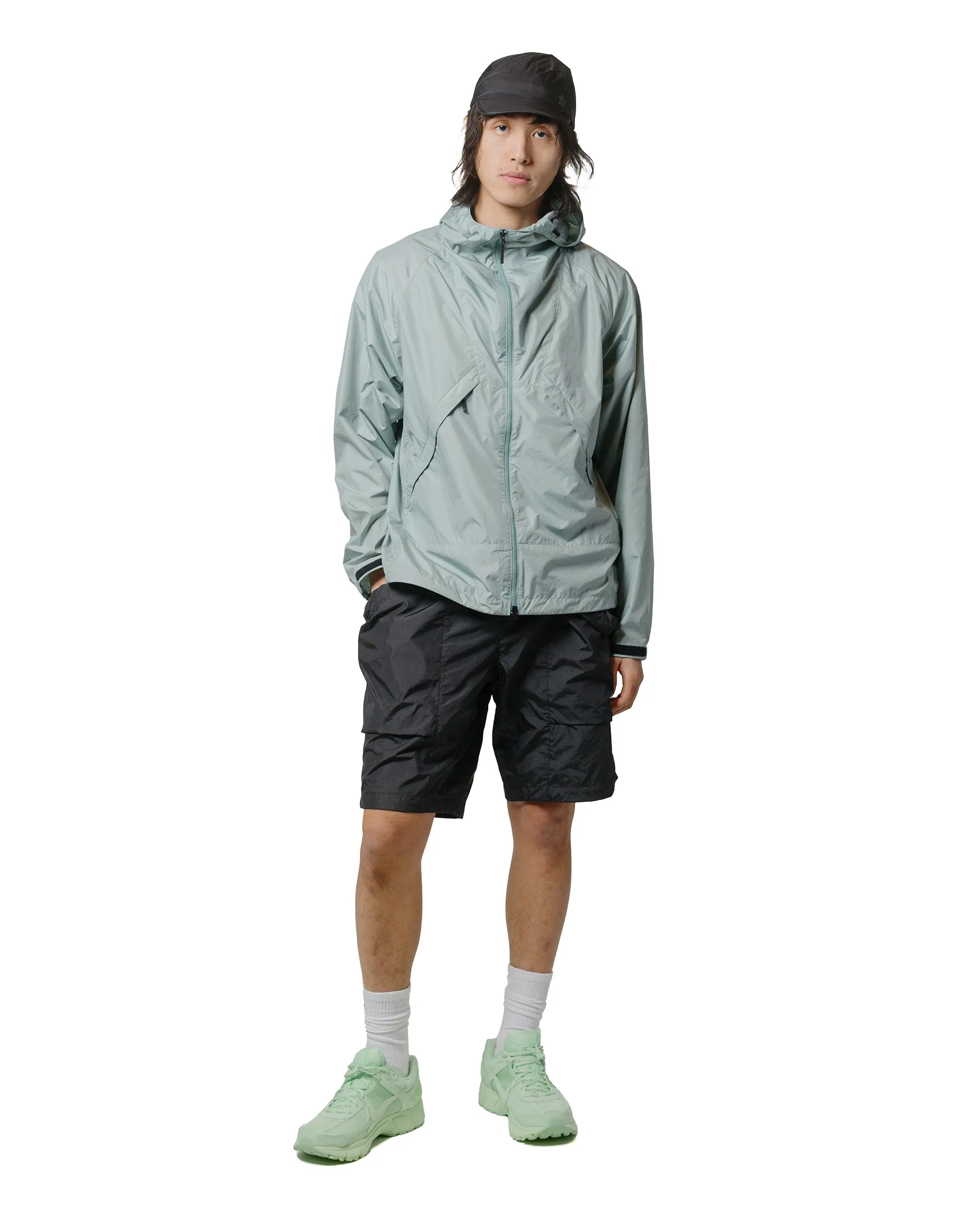 Goldwin Rip-Stop Shorts Black Comfortable With Different Sock Product Diversifications