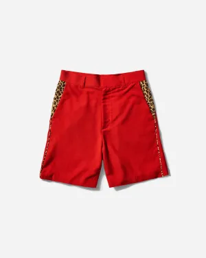 Men'S 50'S Shorts (Type-2) Red Comfortable Elastic Feature Elastic Thigh
