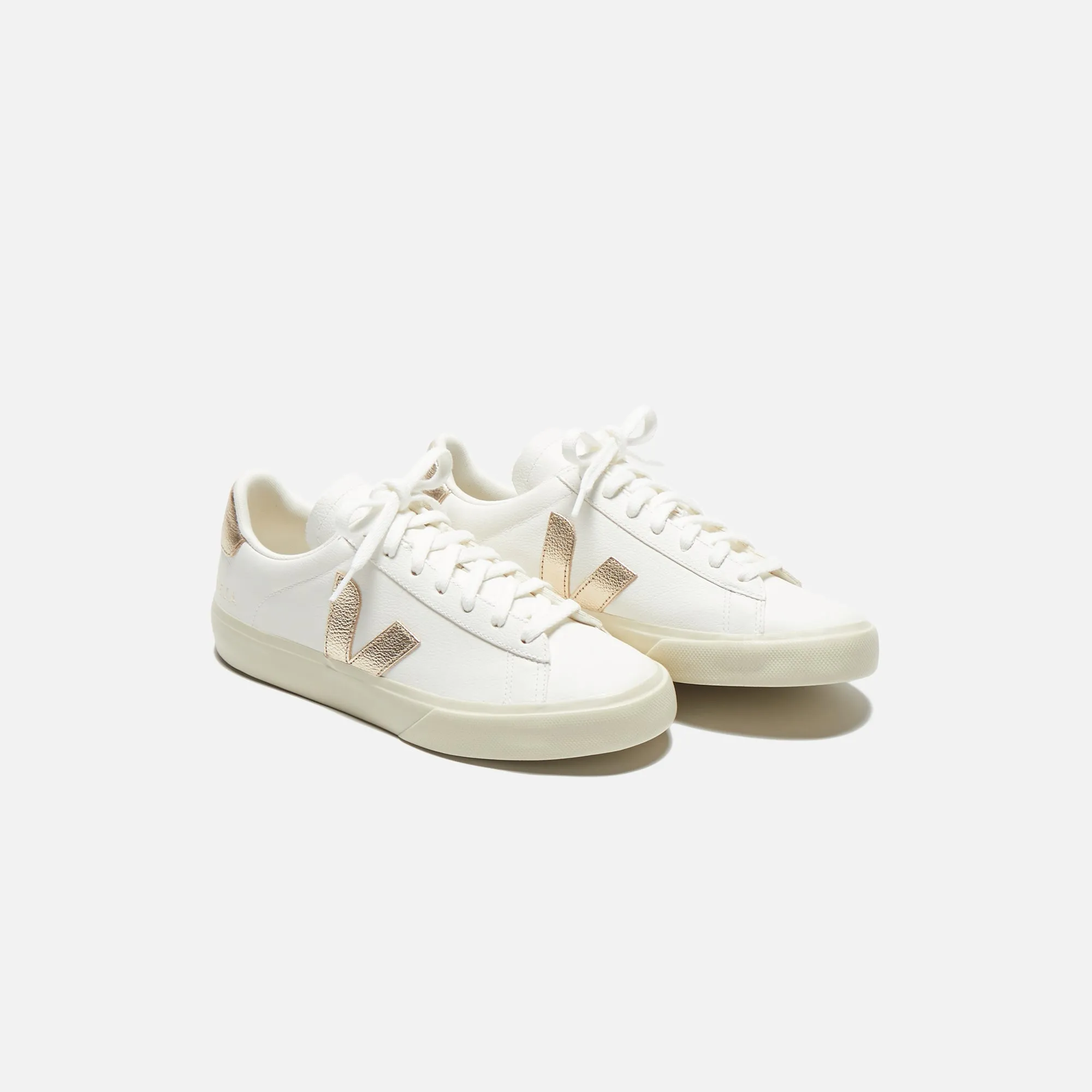 Veja Wmns Campo Canvas - Extra White / Platine Breathable And Comfortable Tongue