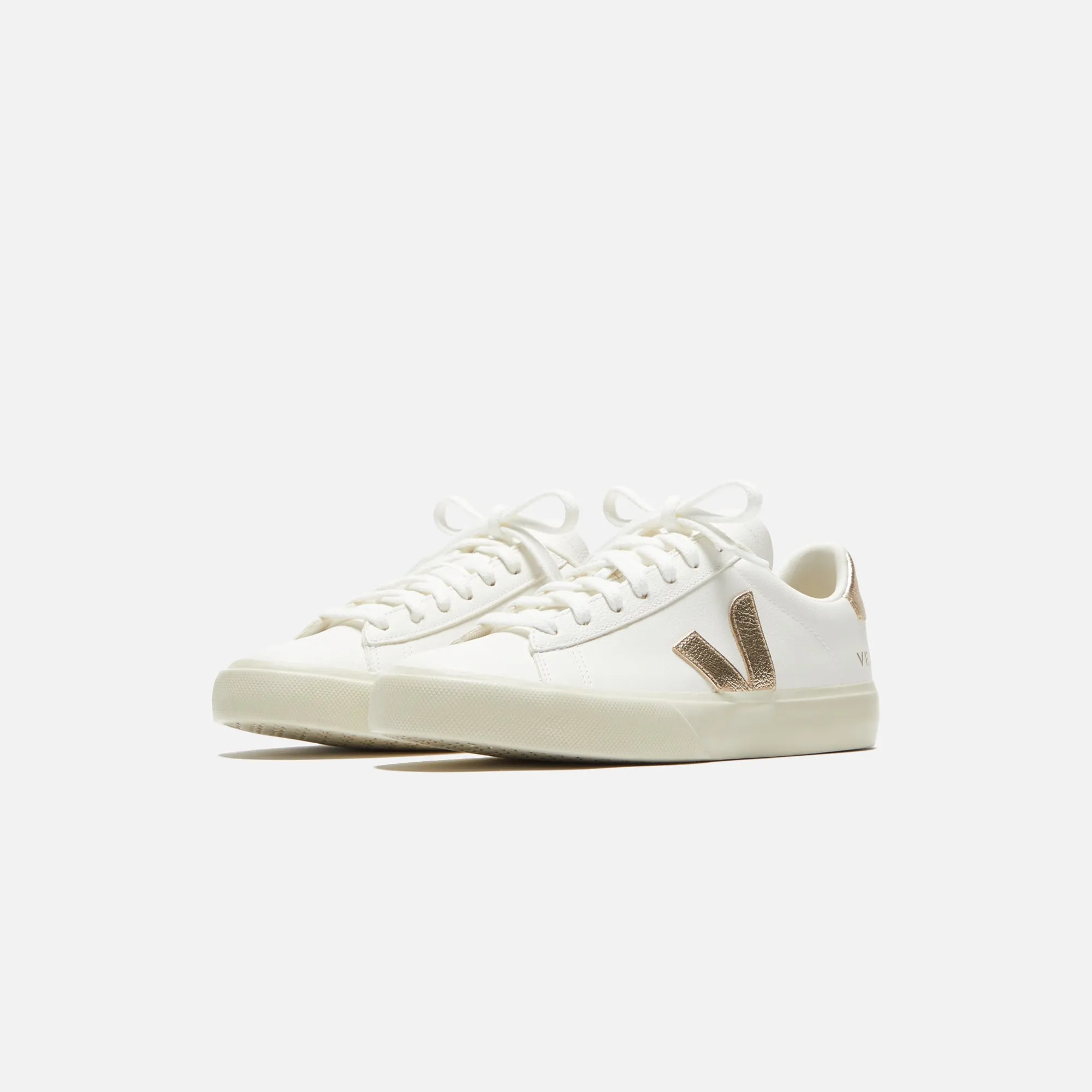 Pleasant Design Comfortable Acceleration Veja Wmns Campo Canvas - Extra White / Platine