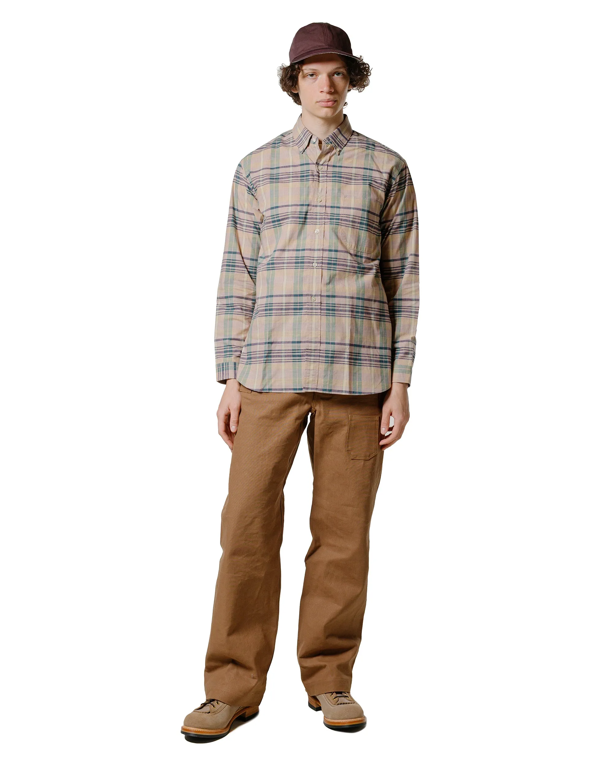 Warehouse Lot. Jg-01 1910S Netmaker'S Trousers Duck Brown Proportional Design