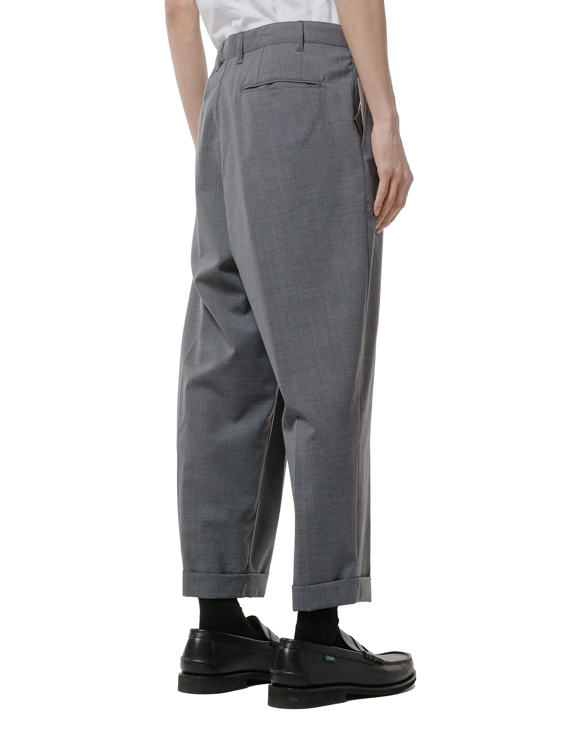 Beams Plus 2Pleats Wool Tropical Grey Hypoallergenic-Fit