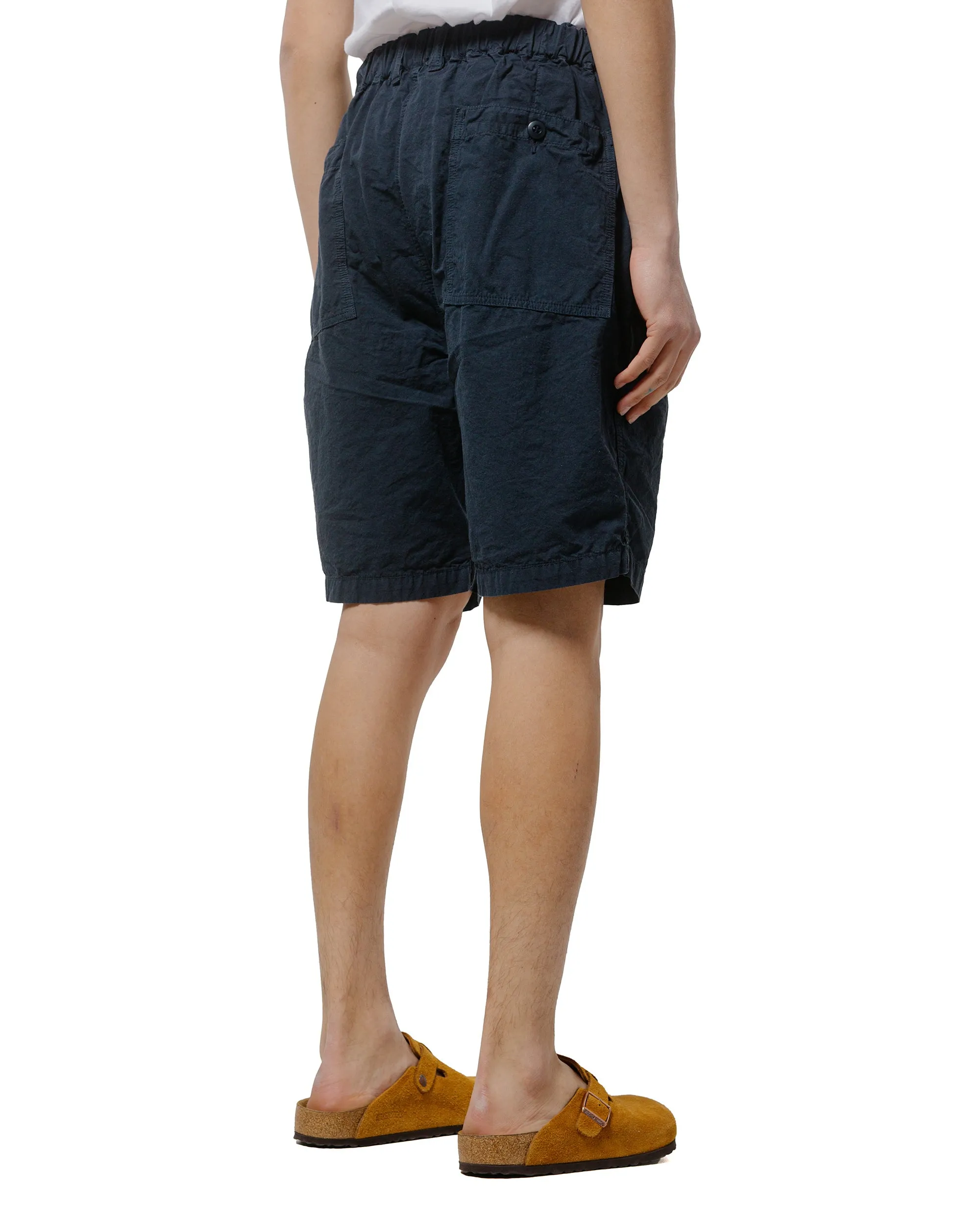 Woven Layer Comfortable With Different Sock Product Breakthroughs Sage De Cret High Density Cotton/Hemp Peg Top Baker Shorts Navy