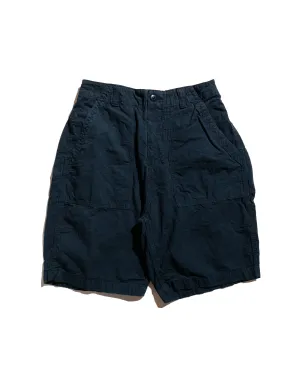 Script Sage De Cret High Density Cotton/Hemp Peg Top Baker Shorts Navy