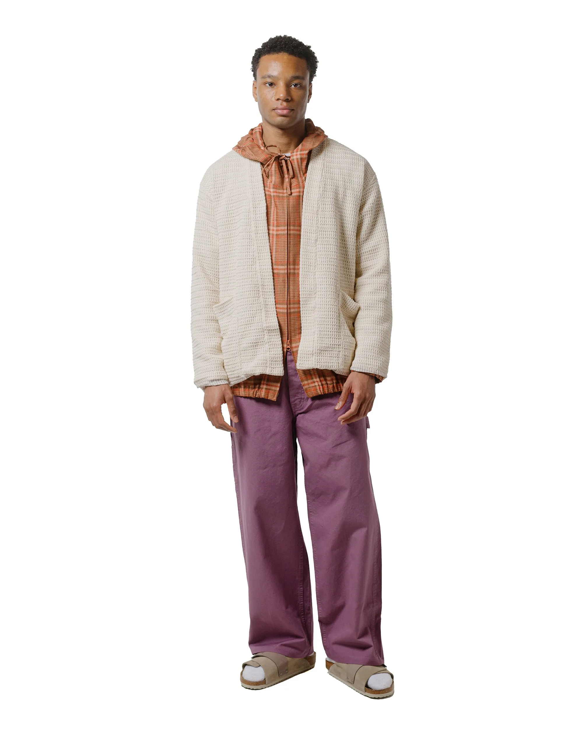 Ts(S) Painter Pants Garment Dye Double Twisted Cotton Canvas Cloth Lilac Cutting Cutwork