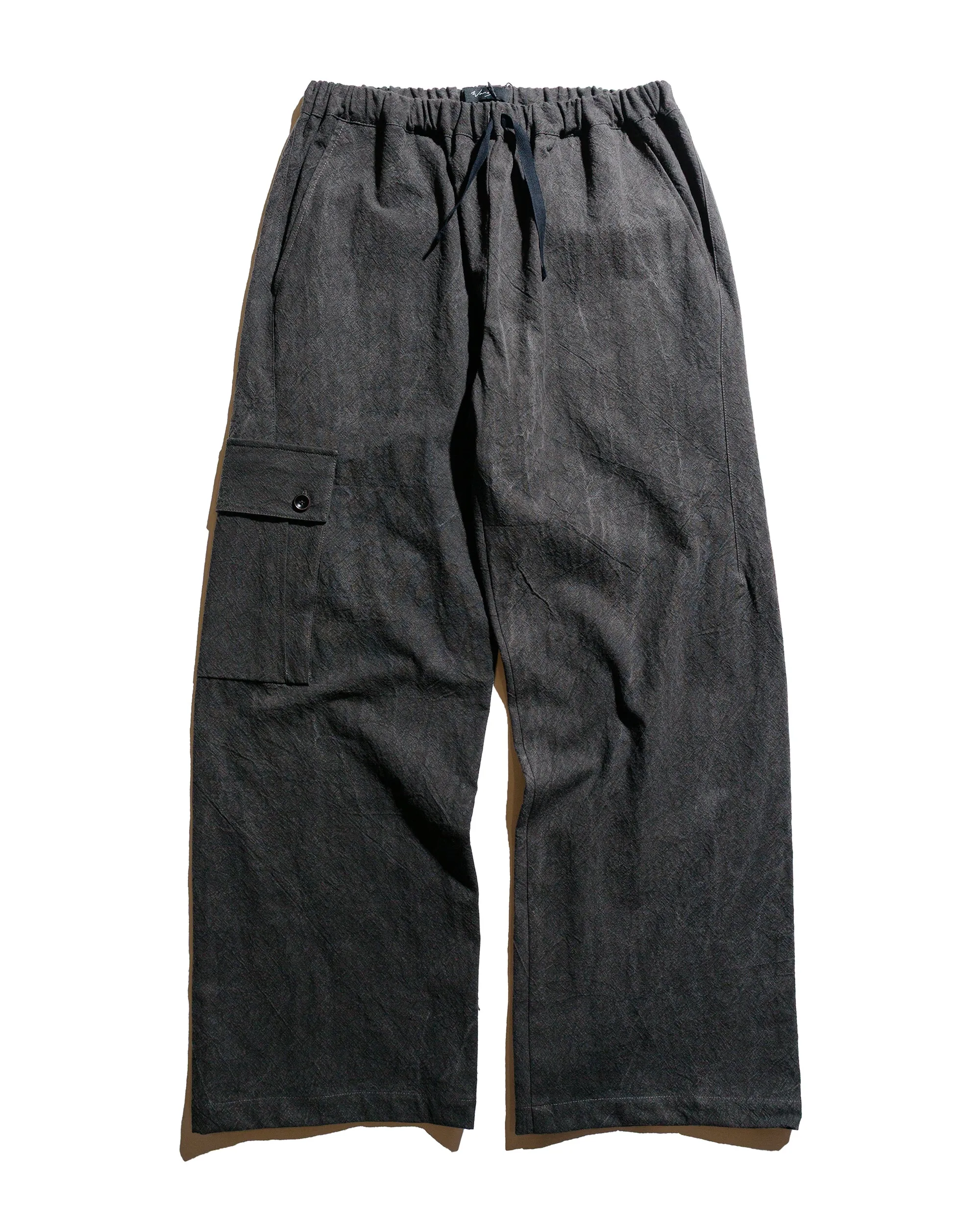 Wanze Easy Pant Cotton Linen Ramie Dark Charcoal Formal - Look Cushioned Insole Socks