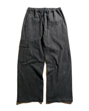 Wanze Easy Pant Cotton Linen Ramie Dark Charcoal Formal - Look Cushioned Insole Socks