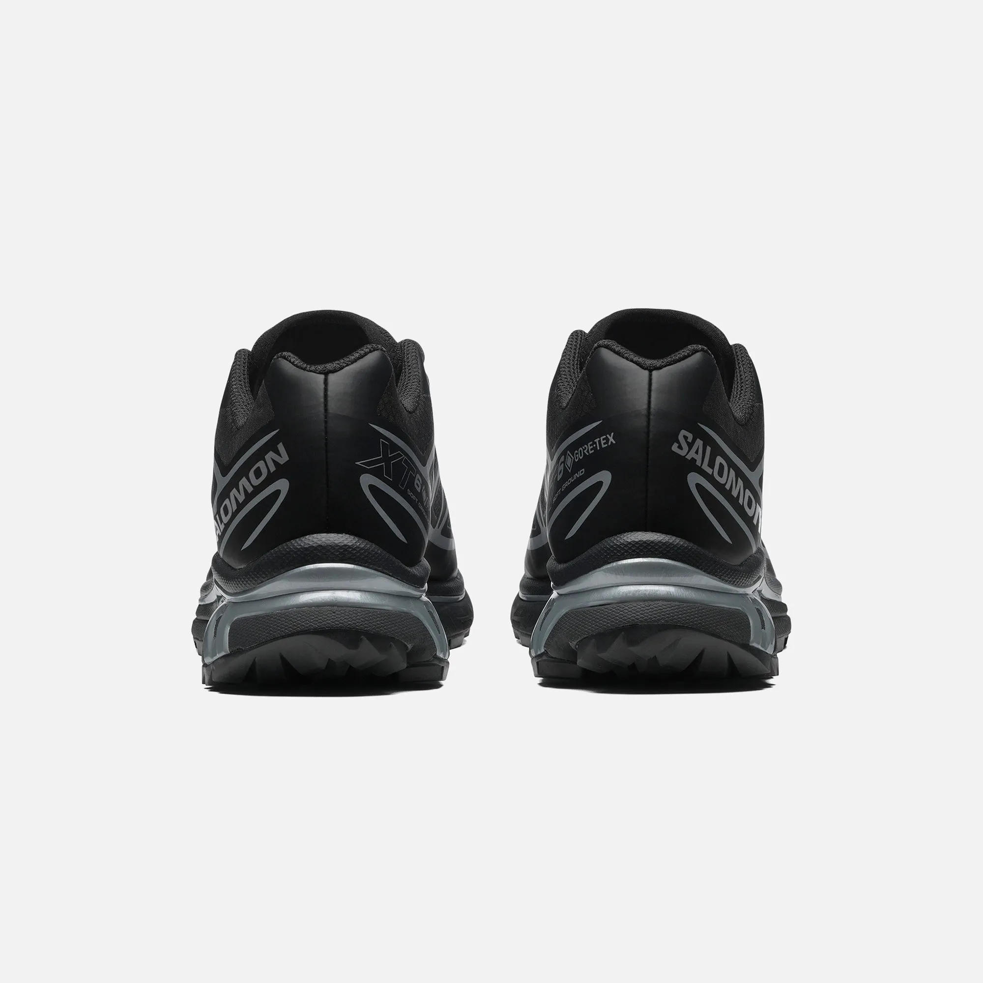 Salomon Xt-6 Gtx - Black / Black / Silver Nubuck Upper Comfortable PS