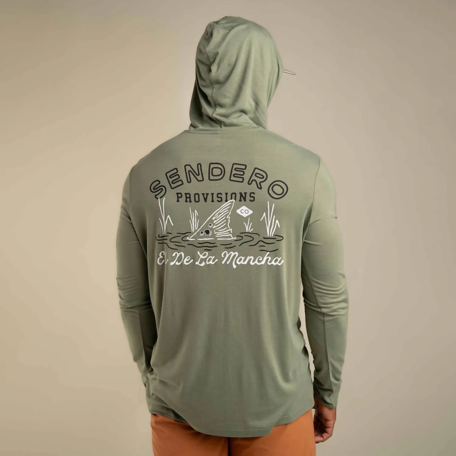 Pull à capuche graphique Yucatan Bamboo El De La Mancha en imprimé sage San Juan