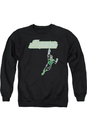 Pull à capuche adulte avec logo Green Lantern en énergie construite