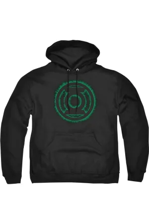 Pull à capuche adulte Green Lantern avec logo Green Flame