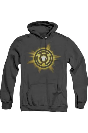 Green Lantern Veste à Capuche Adulte Jaune Lumineux en Heather