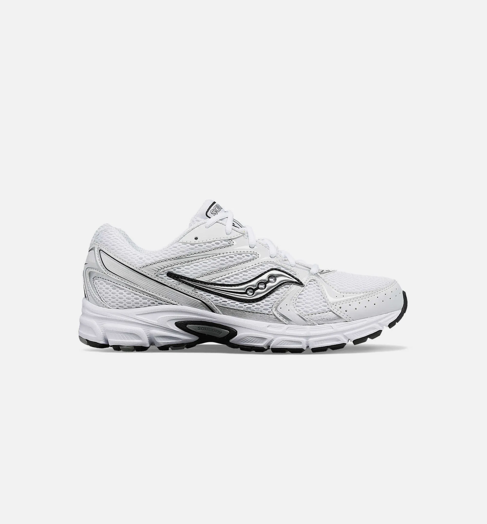 Comfortable Thong Padding Grid Ride Millennium Mens Lifestyle Shoe - White/Silver