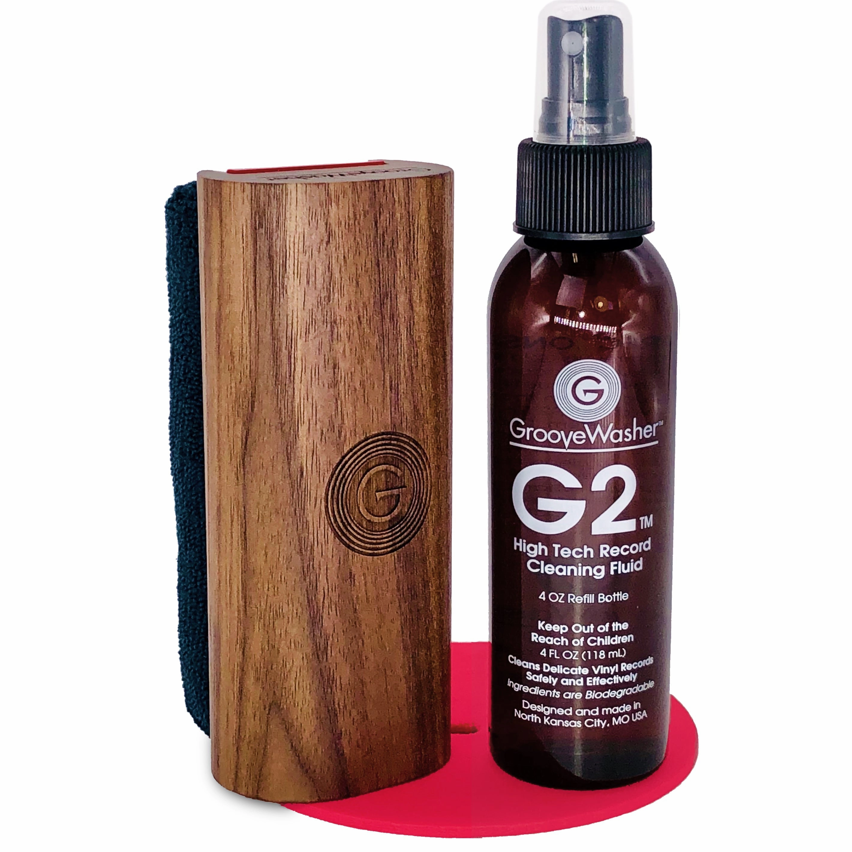 GrooveWasher: Hardwood Record Cleaning Kit hi-fi digital music server,hi-fi speaker wall mount,hi-fi amp upgrade