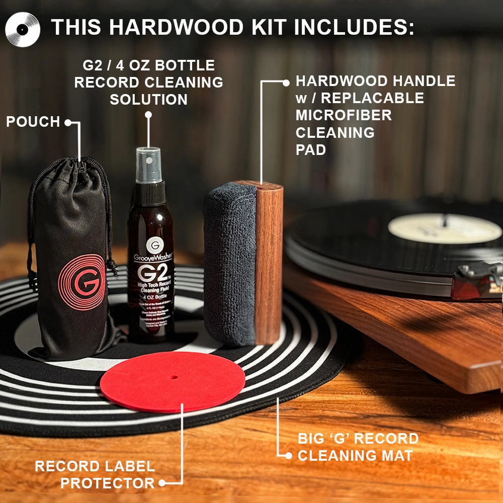 GrooveWasher: Hardwood Record Cleaning Kit