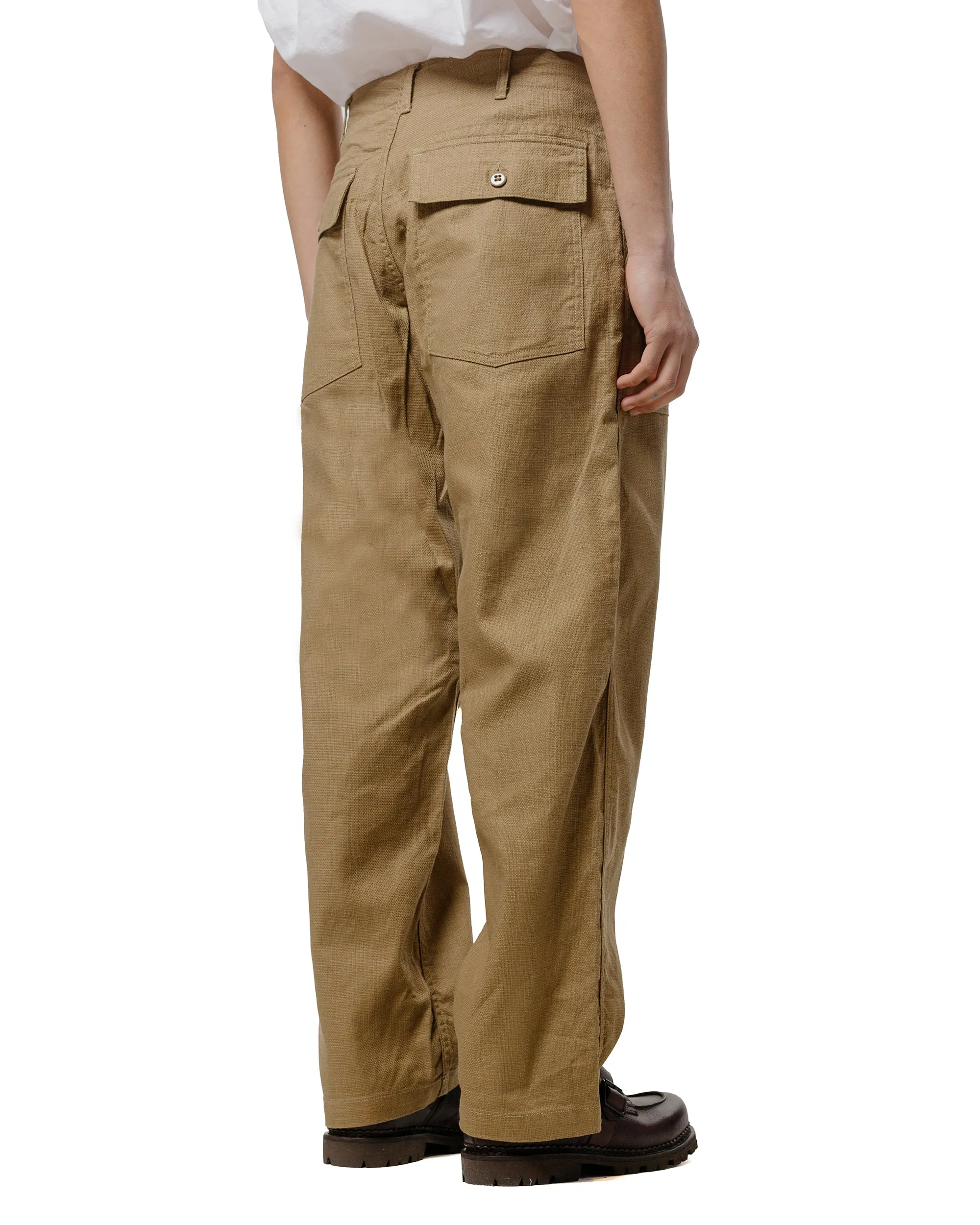 Engineered Garments Fatigue Pant Khaki Cl Java Cloth Narrow Waistband Layer "Utility Filling