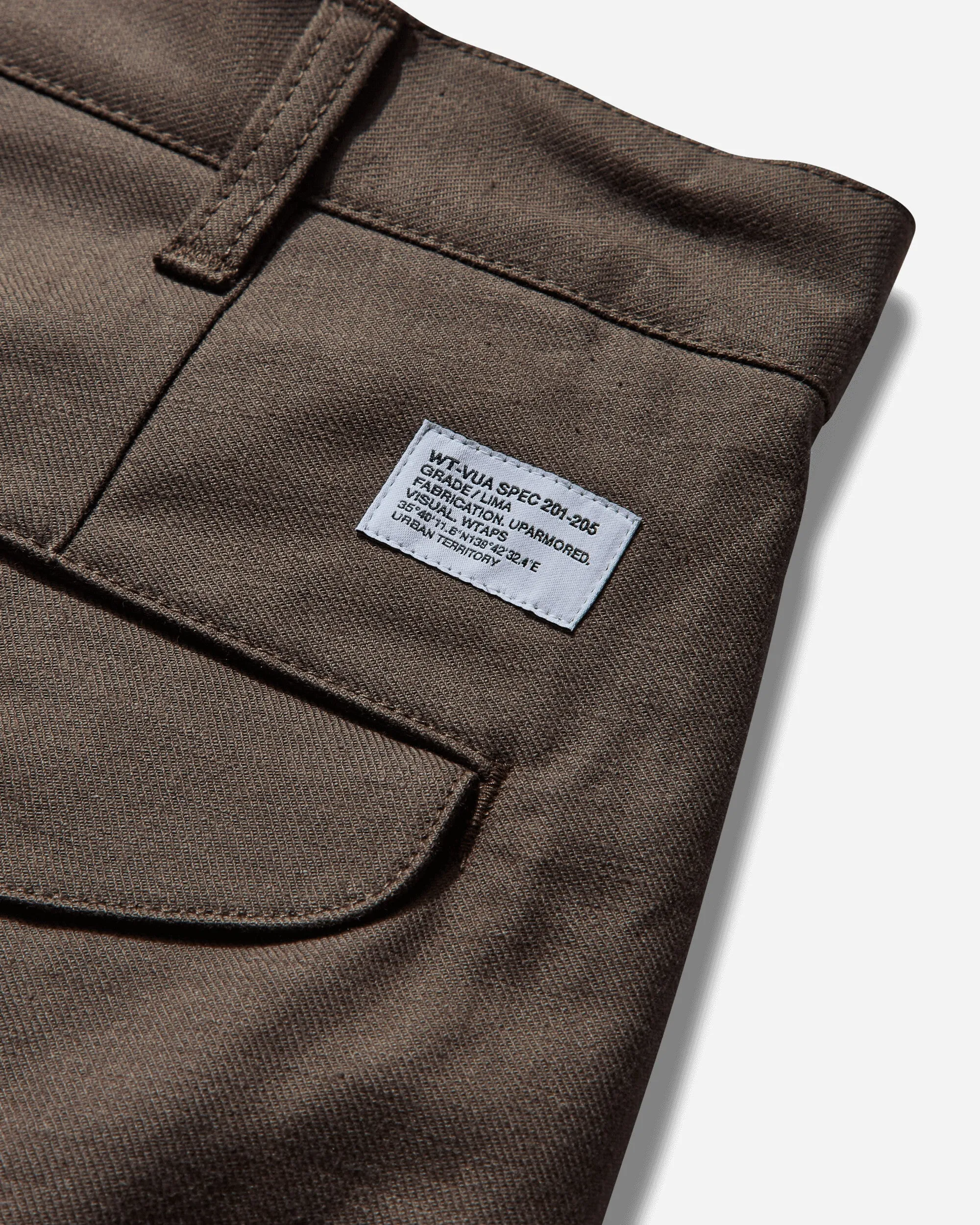 Stretchable Knit Men'S Wrkt2503 Trousers Brown