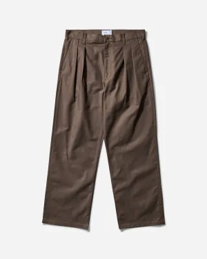 Straps With Printing Comfortable Tweed Socks Men'S Wrkt2503 Trousers Brown