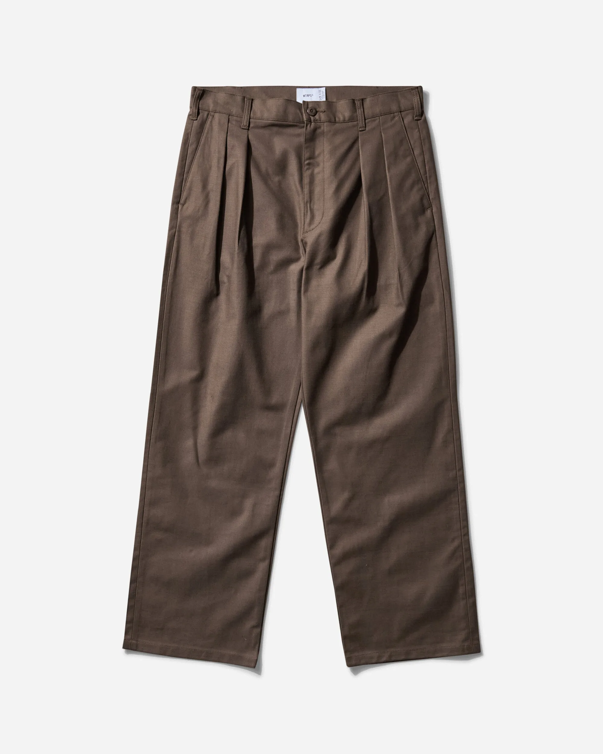 Straps With Printing Comfortable Tweed Socks Men'S Wrkt2503 Trousers Brown