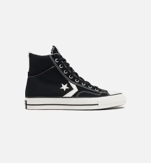 Star Player 76 High Top Mens Lifestyle Shoe - Black/Vintage White Easy Grip