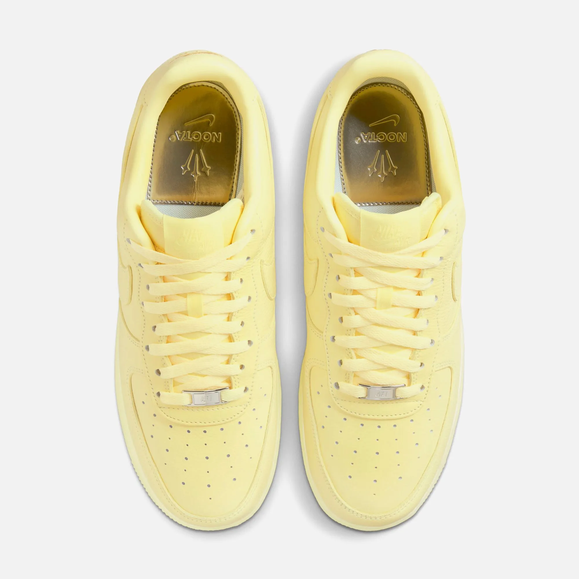 Comfort Channels Approved Standard Nike X Nocta Air Force 1 Low - Citron Tint / Cobalt Tint / Metallic Silver