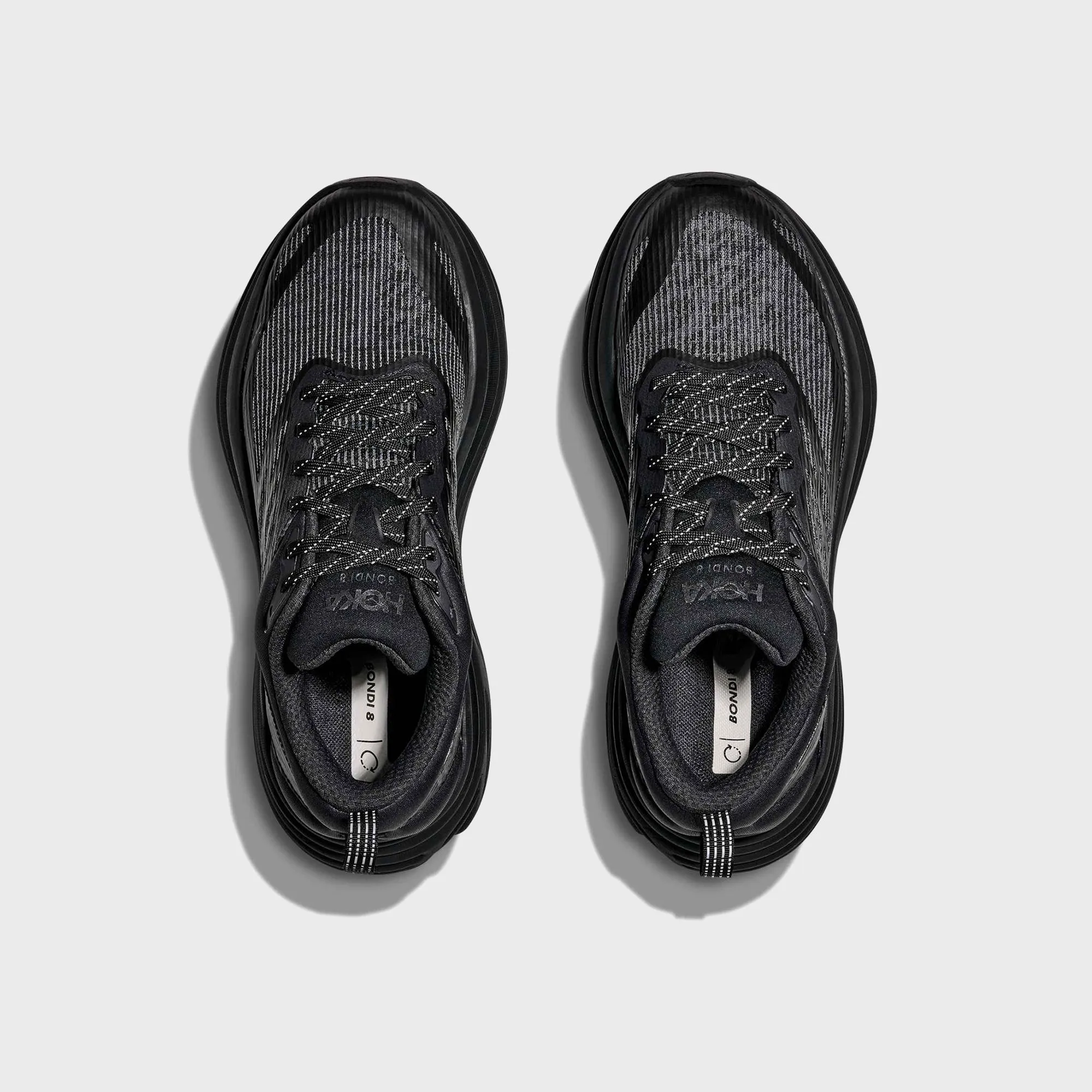 Comfortable Faux Nubuck Hoka One One Bondi 8 Ts Caged - Black / Black