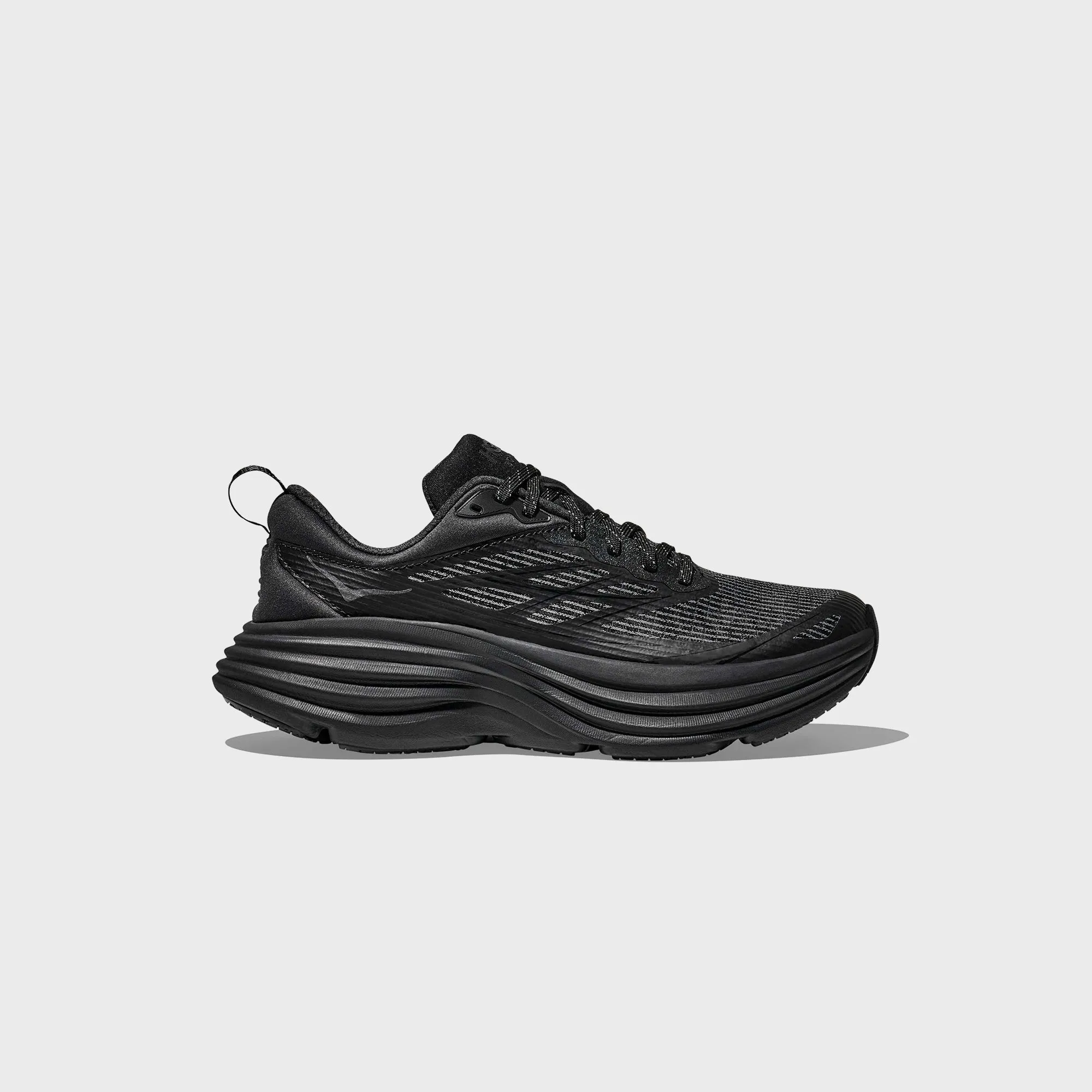 Sandal Glass Comfort Well Being Hoka One One Bondi 8 Ts Caged - Black / Black