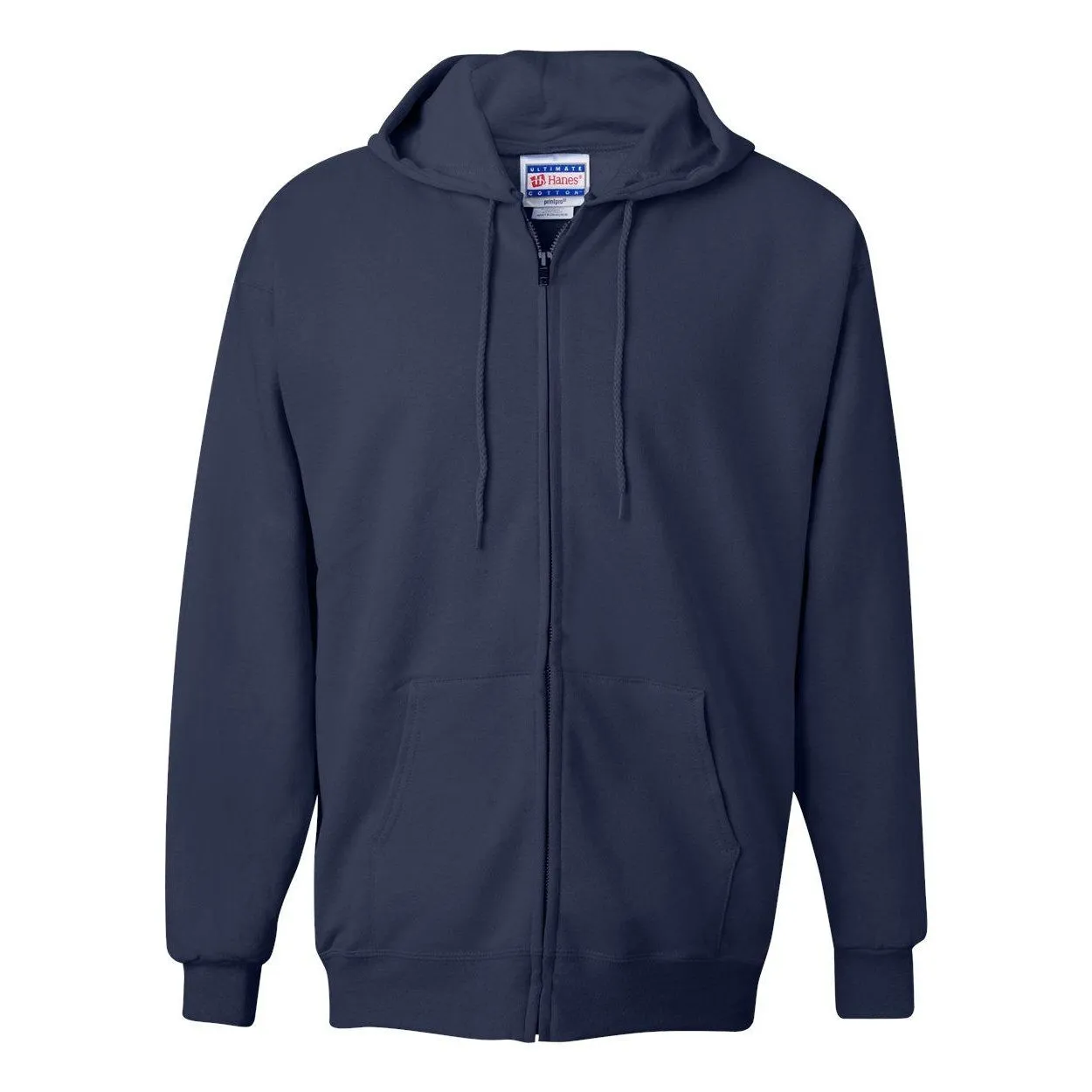Hanes Sweat à capuche en coton ultime avec fermeture éclair complète