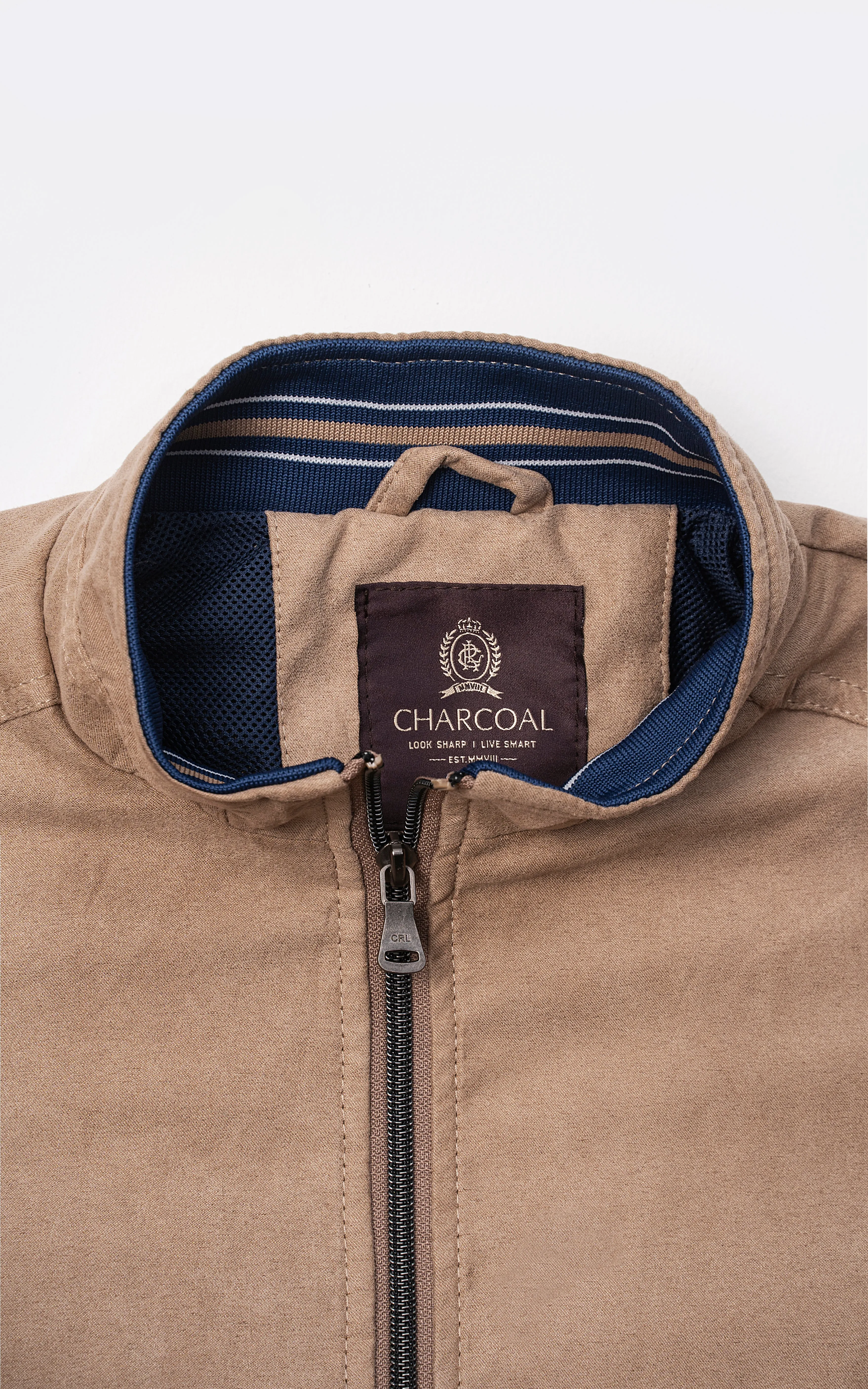 Jacket Full Sleeve Light Brown Comfort Material