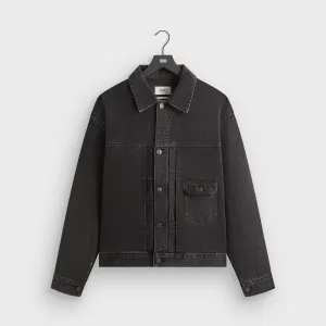 Kith Alonzo Denim Jacket - Xavier Wash Velvety Finish Adjustable - Decoration