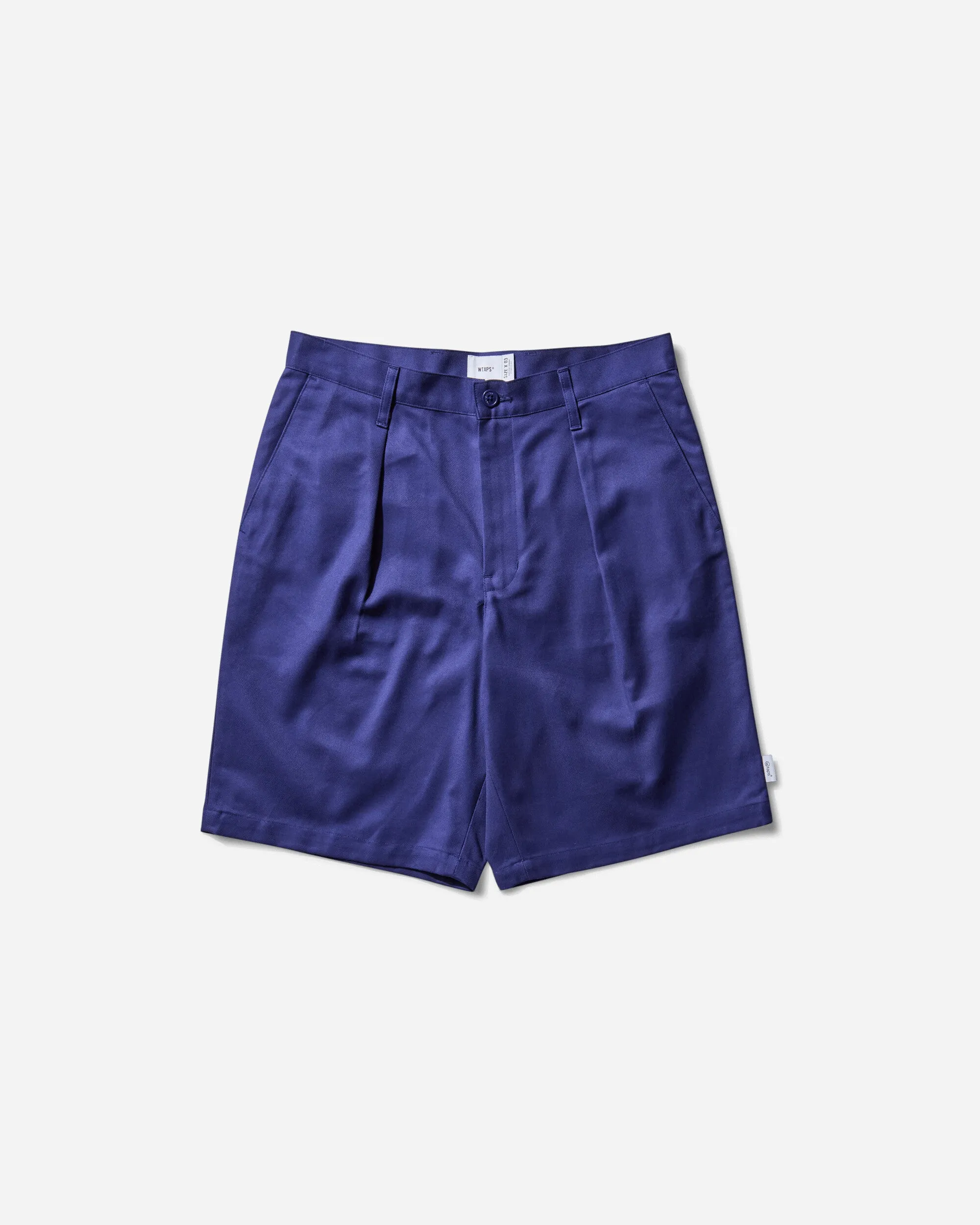 Men'S Wrks2001 Shorts Blue Checkered-Fit Smooth Fleece
