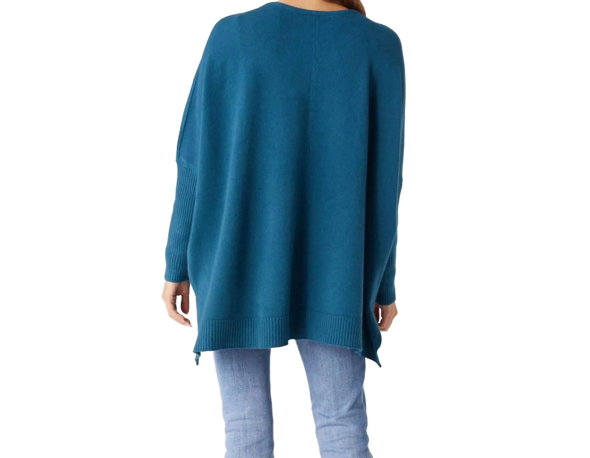 Pull décontracté en maille cable Heavenly-Luxe vert sarcelle foncé