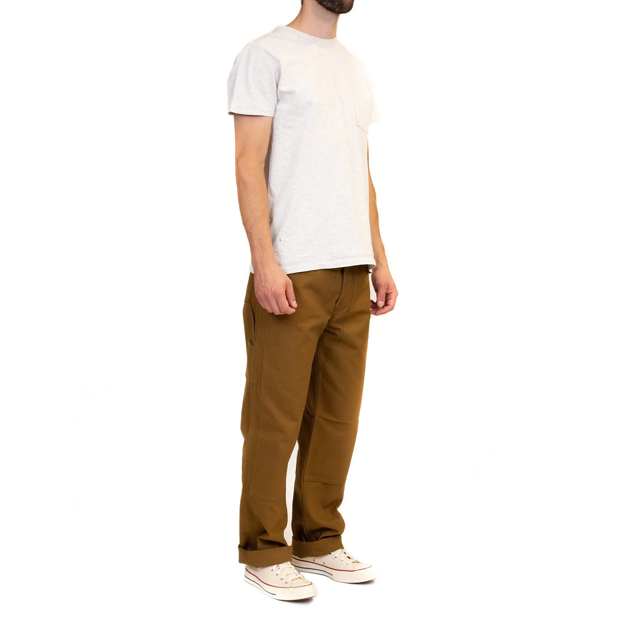 Psychological History The Real Mccoy'S Mp19102 8Hu Canvas Double Knee Work Trousers Brown