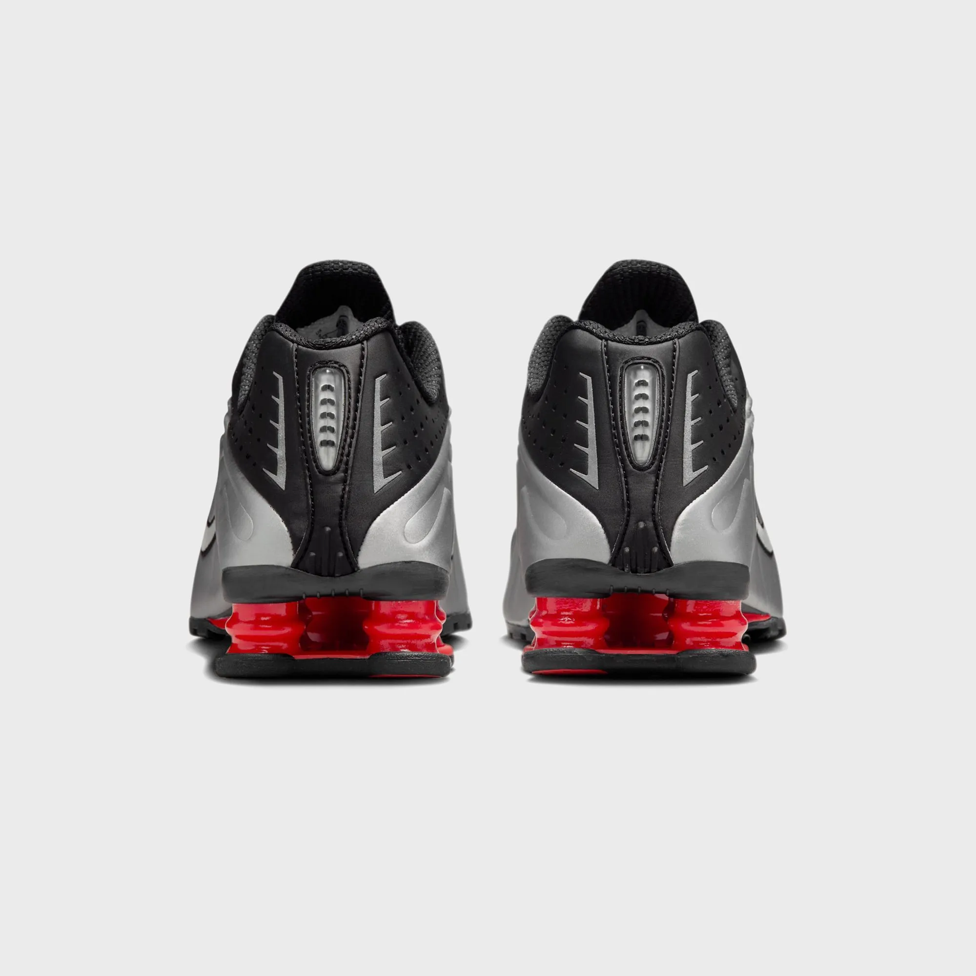 Sandal Wraparound Nike Shox R4 - Black / Metallic Silver / Light Crimson