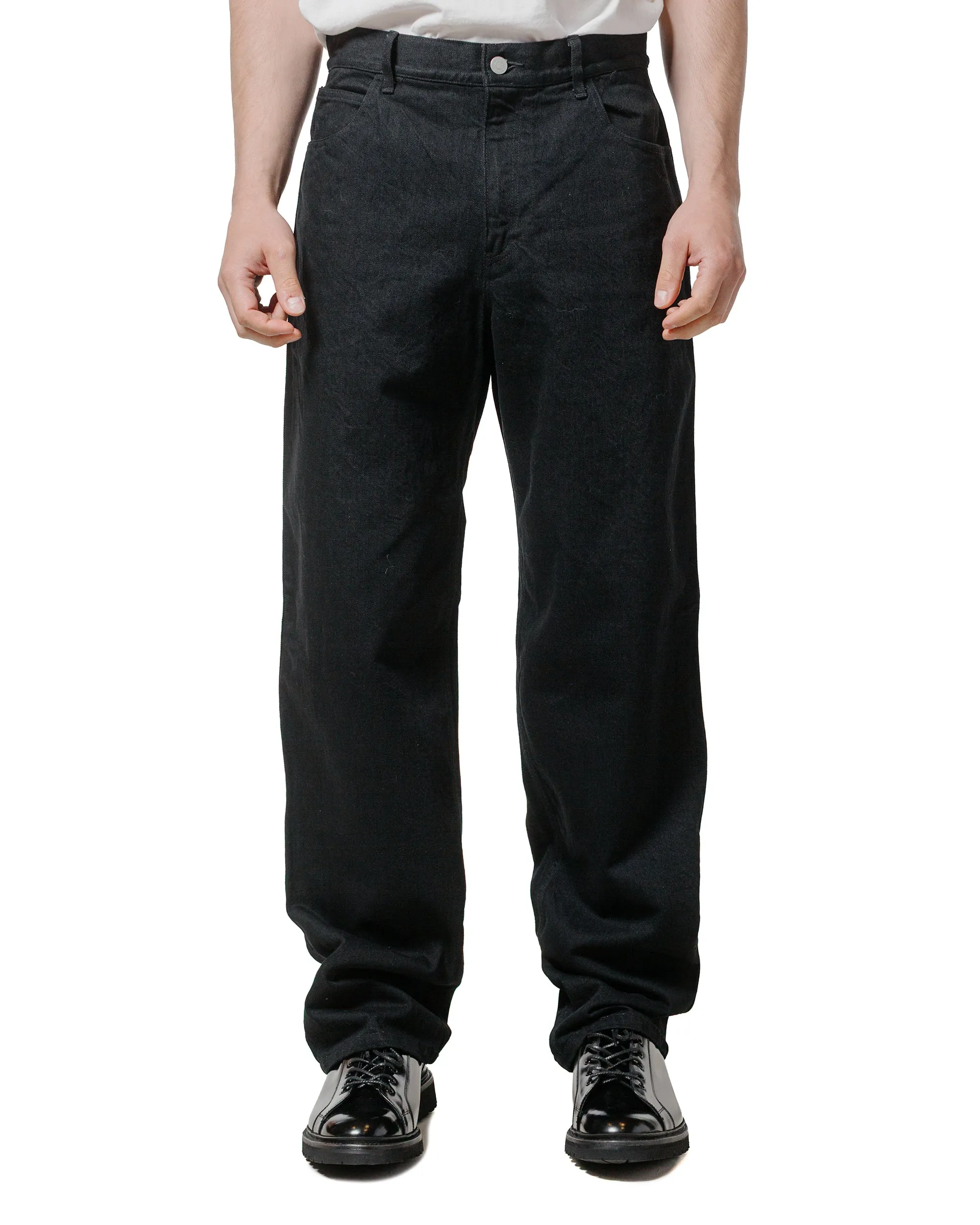 Comfortable Dance Brogues Comfortable Latin Dance Shoes James Coward 5Pkt Jean Black 12Oz Denim