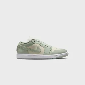 Lightweight Function Comfortable PVC-HI Jordan Wmns Air Jordan 1 Low Se - Sail / Seafoam / Metallic Silver / White
