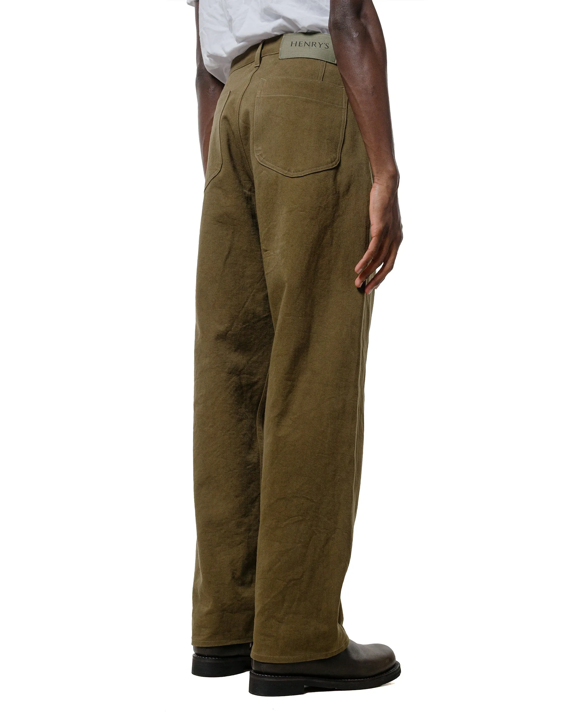 Comfortable Clarity Henry'S Curved Jeans Crushed Olive