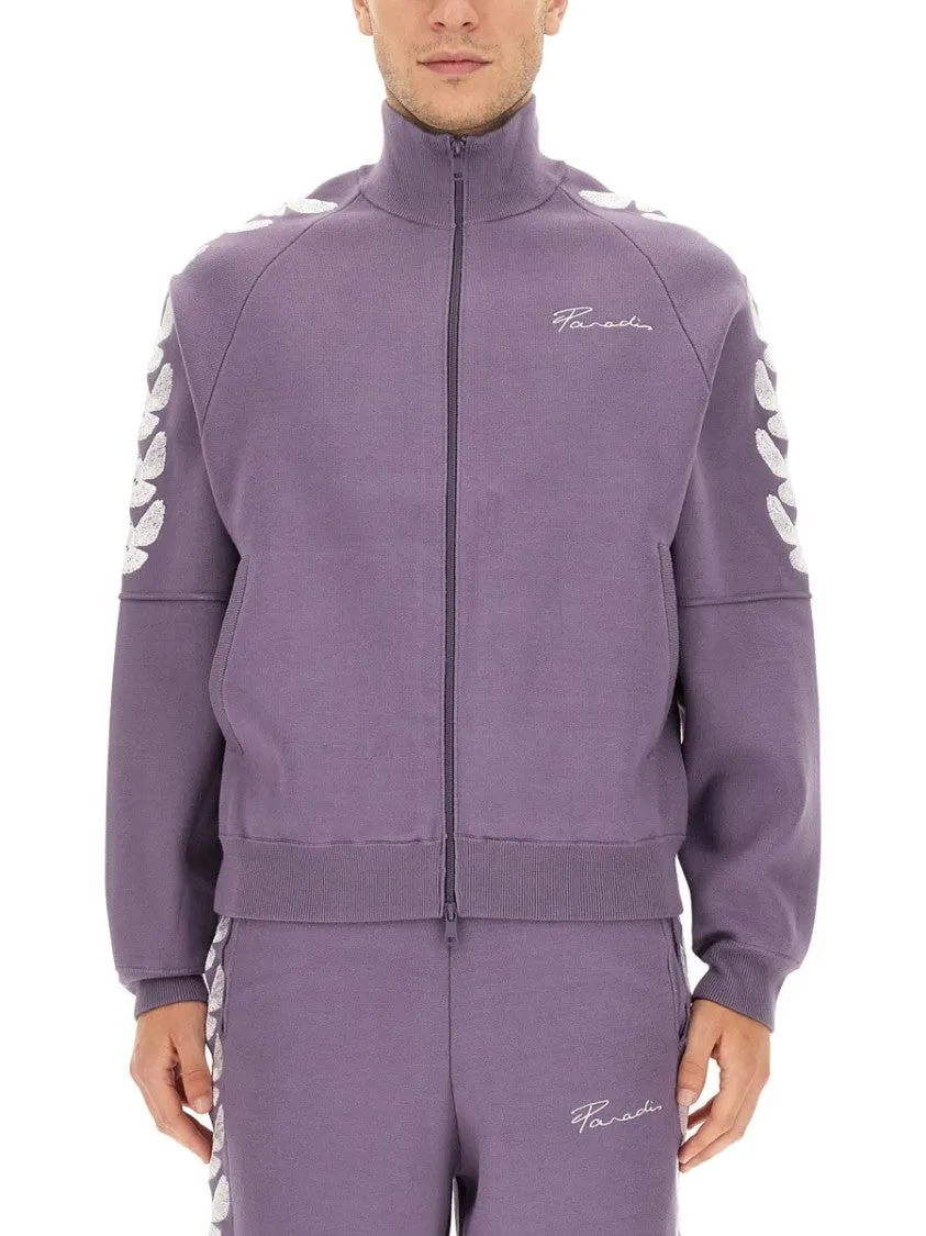 Sweat à capuche zip haut col